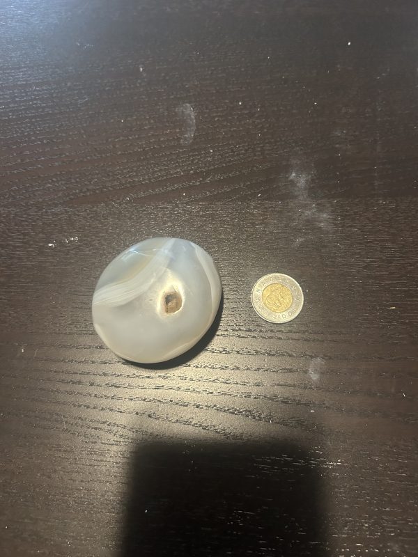 Flower Agate Palm Stone