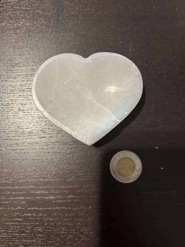Selenite Heart Shaped Bowl