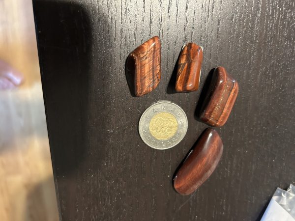 Red Tigers Eye(Bull's Eye) Tumble Stone