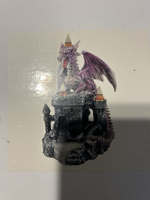 Dragon/Castle Triple Back Flow Incense Burner
